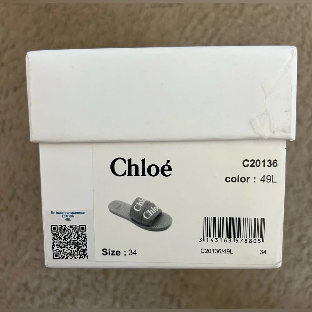 EUC Chloe Kids Logo Sandals